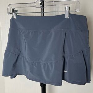Nike Dry Fit Athletic Ruffle Low Rise Skort - Tennis/Golf/Pickleball Blue Sz XL